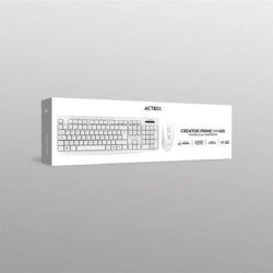 Kit Acteck Creator Prime MK455, teclado y mouse, alámbrico, USB 2.0, W