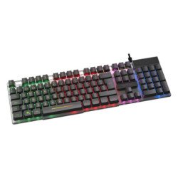 Teclado Acteck LED Aurean II TA220G alámbrico USB a negro