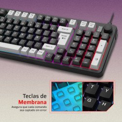 Kit gamer Balam Rush Squad Conquest KG515,  teclado - mouse, alámbrico