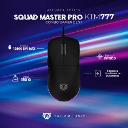 Combo Balam Rush KTM777 mouse/teclado RGB/anti-ghosting/negro