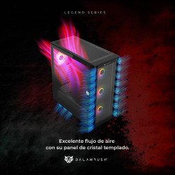 Gabinete Balam Rush full torre carbon 9000/USB 3.0/2.0/USB con 4 venti