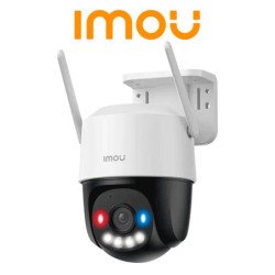 Cámara IP PT de 3 Megapíxeles, Wifi, Full Color/Disuasión activa luces Rojo-Azul, Audio 2 Vías, 30 Metros Visión Nocturna, Siren