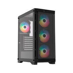 Gabinete gamer Balam Rush, media torre, carbono twin mate 5000 /ATX,mi