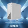 Gabinete Acteck MT Kioto GC220F/Mb m-ATX/ ATX 500/USB/blanco