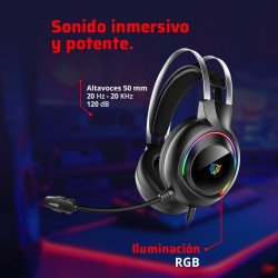 Headset Gaming Alámbrico Hesix II HS688 Balam Rush Azender Series Soni