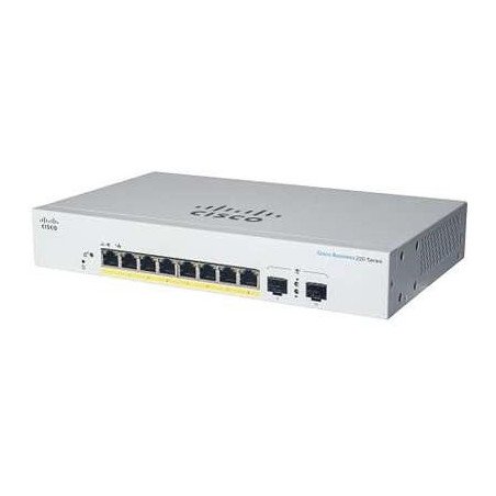Cisco switch cbs220 administrable Smart capa 2, 8 puertos gigabit ethe