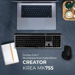 Kit Teclado y mouse Inalámbrico 2.4hz Creator Krea MK755 Acteck Advanc