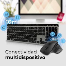 Kit Teclado y mouse Inalámbrico 2.4hz Creator Krea MK755 Acteck Advanc