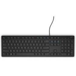 Teclado alámbrico Dell de 105 teclas en español modelo KB216 color negro