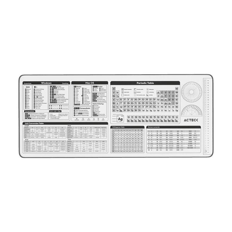 Mouse Pad Vibe Flow Tools MT494TH ACTECK Advanced Series Tela + Goma, 