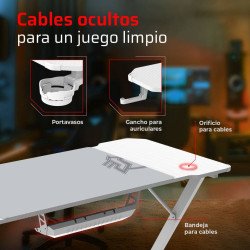 Escritorio Gaming Olympus Spot MRX4000 Balam Rush Mesa Gamer, Incluye 
