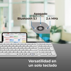 Teclado Inalámbrico Multidispositivos AC-940115 INSPIRE TREK TI747 Act