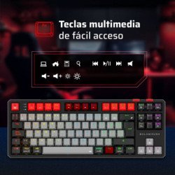 Teclado Gamer Inalámbrico LEVEL PRO GK990 Balam Rush Legend Series, Co