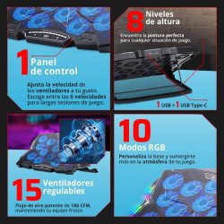 Base Enfriadora para Laptop EOLOX FROST EF740