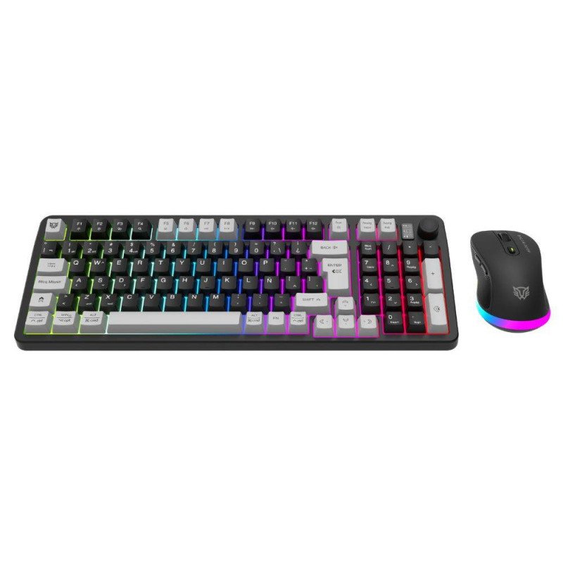 Combo gamer 2 en 1 inalámbrico squad conquest pro kg525, teclado
