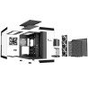 Gabinete BGW71 light base 900 fx black con ventiladores ARGB