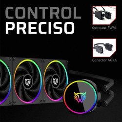 Enfriamiento liquido Balam Rush Hydrox pro v2 HX36 sistema de enfriami