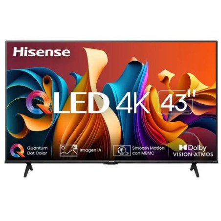 Televisor Hisense 43QD6QV, 43 pulgadas, QLED, 3840 x 2160 Pixeles, QLED VIDAA SMART TV