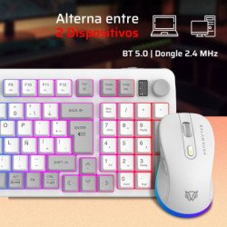 Kit gamer Balam Rush squad conquest pro KG525, teclado y mouse, dual, 
