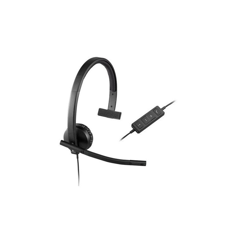 Diadema Logitech H570E auriculares con micrófono cómodos y resistentes en estéreo y mono.