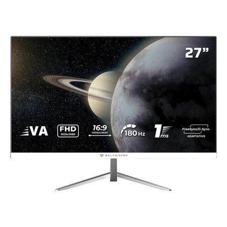 Monitor Gaming plano 27 Pulgadas 180hz: TITÁN MTG27Y Balam Rush FreeSy