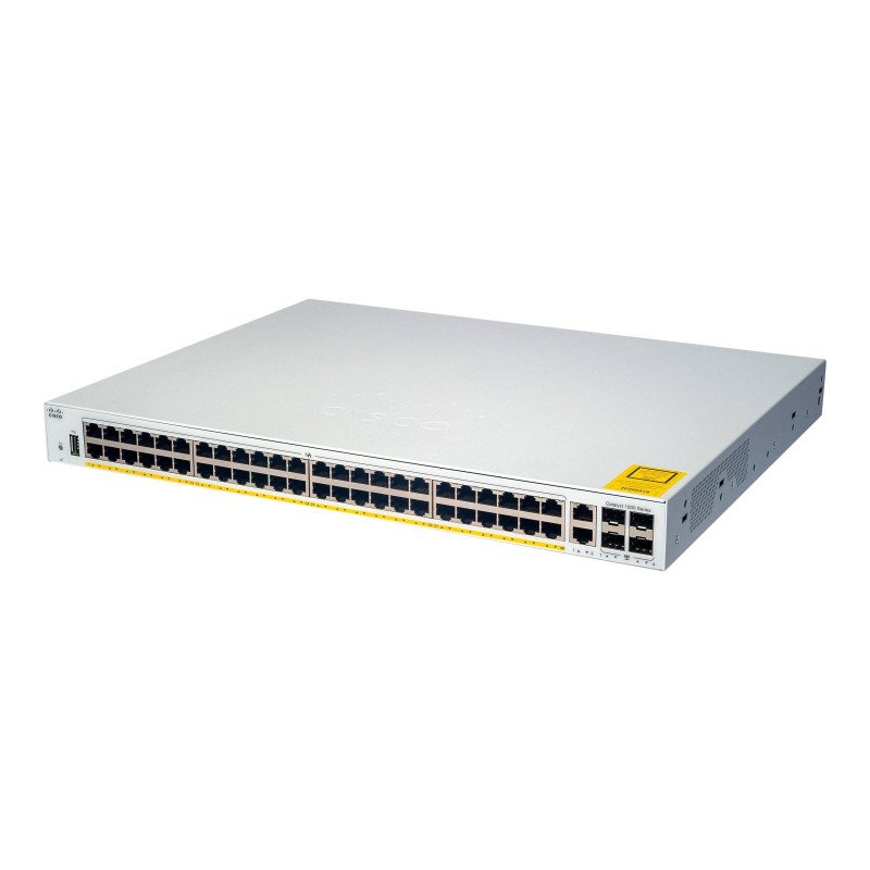 Cisco Switch Catalyst 1200, 48 puertos Gigabit Ethernet, PoE+ con 375W