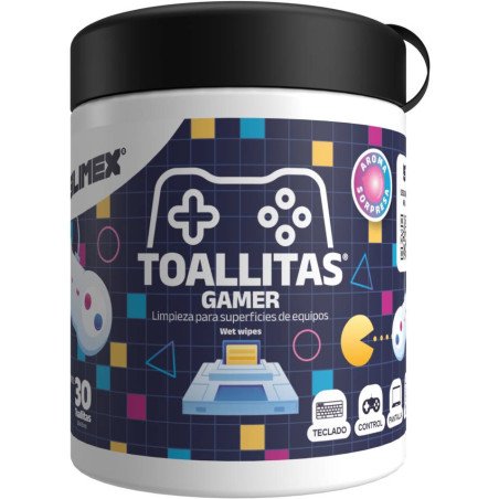 Toallitas gamer cont. Neto 30 Toallitas 20x20cm Limpieza Impecable, La