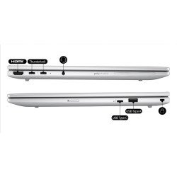 Laptop HP EliteBook 8 G1i AI, Intel Core Ultra 7, 35.6 cm (14"), 1920 x 1200 Pixeles, 24 GB, 1 TB, Windows 11 Pro
