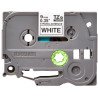 Brother cinta para impresora de etiquetas Negro sobre blanco TZe