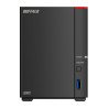 NAS empresarial Buffalo LinkStation LS720D SoHo, 16 TB, Unidad de disco duro, Negro