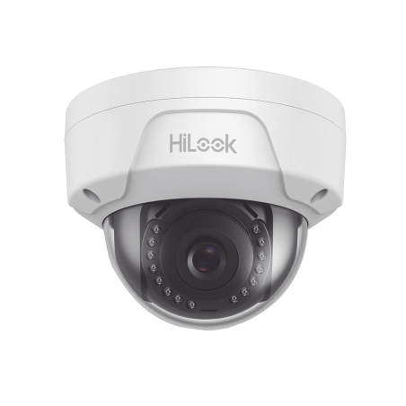 HiLook series, domo IP 2 megapixel, 30 m IR, exterior IP67, IK10, dWDR, PoE, lente 2.8 mm
