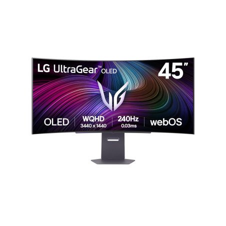 Monitor LG 45GX90SA-B, 114.3 cm (45"), 3440 x 1440 Pixeles, Wide Quad HD, OLED, 0.03 ms, Negro