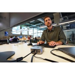 Base de conexión HP Thunderbolt 4 Ultra de 280 W G6, Alámbrico, Thunderbolt 4, 280 W, 10,100,1000,2500 Mbit/s, Gris, 8K Ultra HD