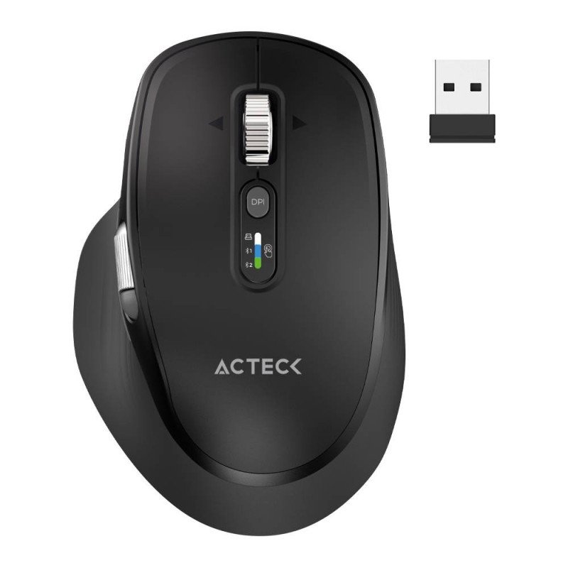 Mouse Inalámbrico Multidispositivo VIRTUOS PRO ULTRA MI777 ACTECK Batería recargable 500 mAh