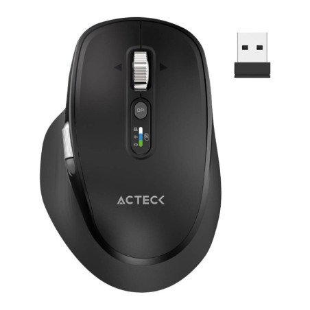 Mouse Inalámbrico Multidispositivo VIRTUOS PRO ULTRA MI777 ACTECK Batería recargable 500 mAh