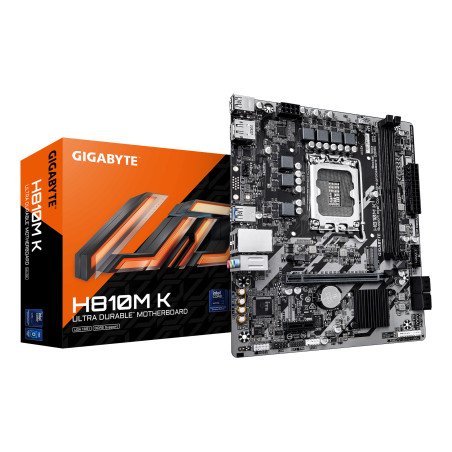 Tarjeta Madre Gigabyte H810M K Micro-ATX 1851 128GB 2xDDR5 HDMI, DP