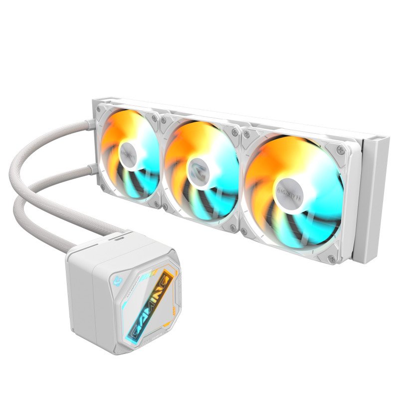 Enfriamiento Líquido Gigabyte GAMING 360 ICE 3x120mm hasta 2200RPM Blanco 1851 1700 115X 1200 AM5 AM4