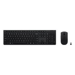 Kit Teclado y Mouse Lenovo Inalámbricos Recargables y Ultrafinos Español LA 2.4 GHz Bluetooth