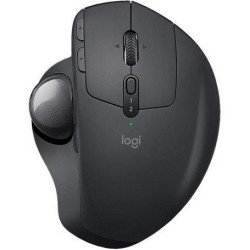 Mouse Logitech MX Ergo negro ergonómico TrackBall inalámbrico 2.4 GHz mini receptor USB unifying batería recargable PC Windows 1