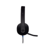 Diadema Logitech H540 negro conector USB control de audio integrado Windows, Mac OS, Chrome OS