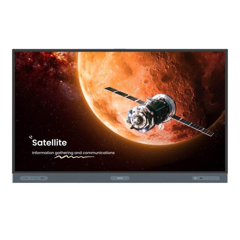 Pantalla BenQ RP6504 Interactiva IR Anti-Germenes 65" 4K UHD 3840x2160 50 Puntos Touch Android 13 6 Sensores