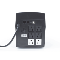 UPS de 1500VA/900W Con Display LCD y Regulador de Voltaje AVR, 6 Conta