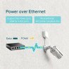 Switch TP-Link 5 puertos RJ45 10/100/1000 Mbps no administrable con 4 puertos PoE para escritorio