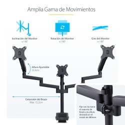 copia de Elevador para monitor StarTech.com 1MFSW-MONITOR-RISER, Independiente, 15 kg, Plata