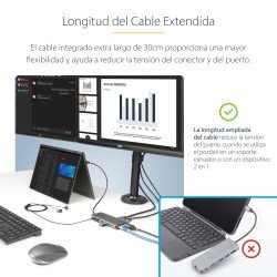 copia de Soporte de Sobremesa para Monitor, Pantalla - Negro - Horizontal Vertical - Altura ajustable - 3 Pantallas