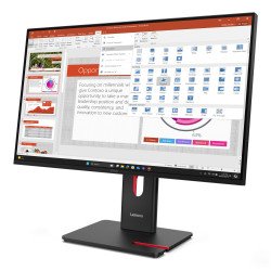 Monitor Lenovo ThinkVision T27-40, 27 pulgadas FHD, Resolución 1920x1080, Tiempo de respuesta de 4 ms, Color Negro, Garantía de