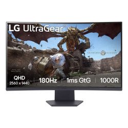 Monitor LG 32GS60QC-B, 80 cm (31.5"), 2560 x 1440 Pixeles, Quad HD, 1 ms, Negro