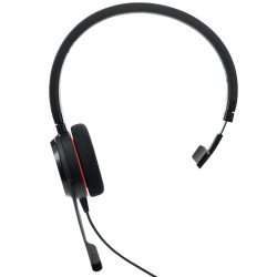 Diadema Jabra Evolve 20, Alámbrico, 150 - 7000 Hz, Oficina/Centro de llamadas, 104 g, Auriculares, Negro