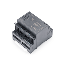 Expansión Digital Arduino Opta®, 16 Entradas Programables, 8 Relés, Electromecánicos 6A 250VAC o Estado Sólido 3A 24VDC, IP20, H