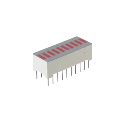 Barra gráfica de 10 segmentos LED rojos tipo lta-1000